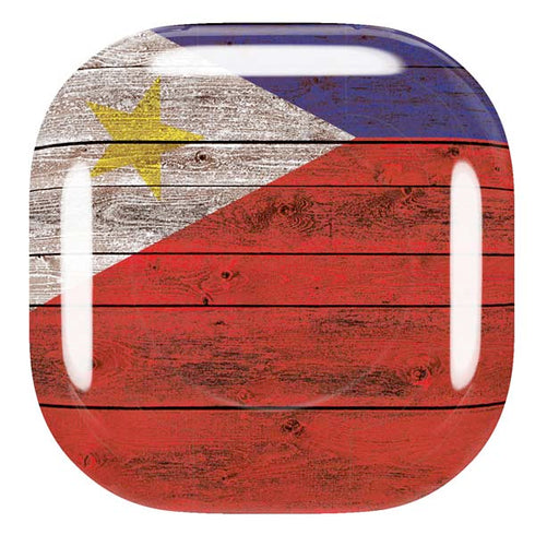 Philippines Flag Dark Wood Galaxy Buds Pro Skin