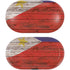 Philippines Flag Dark Wood Galaxy Buds Skin