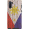 Philippines Flag Dark Wood Galaxy Note 10 Pro Case