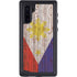 Philippines Flag Dark Wood Galaxy Note 10 Waterproof Case