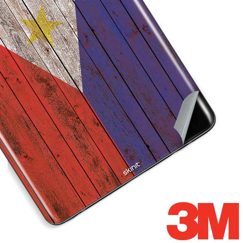 Philippines Flag Dark Wood Galaxy Note 8 Skin
