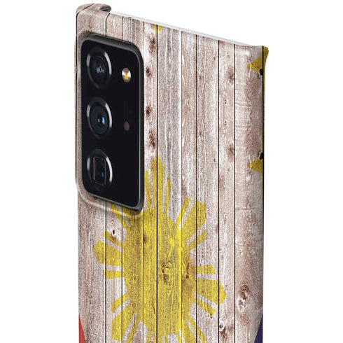 Philippines Flag Dark Wood Galaxy Note20 Ultra 5G Lite Case