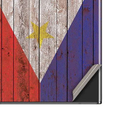 Philippines Flag Dark Wood Galaxy Note20 Ultra 5G Skin