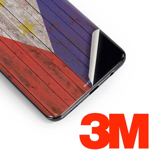 Philippines Flag Dark Wood Galaxy S10e Skin
