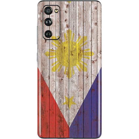 Philippines Flag Dark Wood Galaxy S20 Fan Edition Skin
