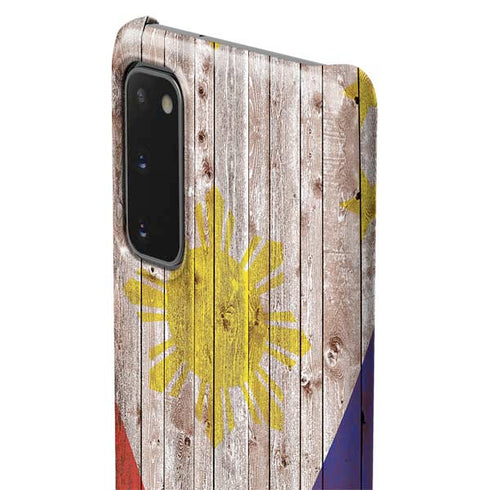 Philippines Flag Dark Wood Galaxy S20 Lite Case