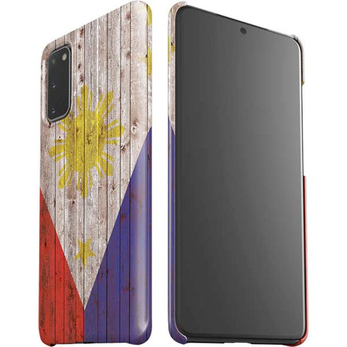 Philippines Flag Dark Wood Galaxy S20 Lite Case