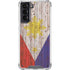 Philippines Flag Dark Wood Galaxy S21 5G Clear Case