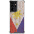 Philippines Flag Dark Wood Galaxy S21 Ultra 5G Clear Case