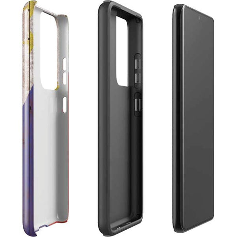 Philippines Flag Dark Wood Galaxy S21 Ultra 5G Pro Case