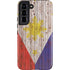 Philippines Flag Dark Wood Galaxy S22 Pro Case