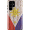 Philippines Flag Dark Wood Galaxy S22 Ultra Pro Case