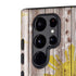 Philippines Flag Dark Wood Galaxy S22 Ultra Pro Case