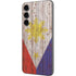 Philippines Flag Dark Wood Galaxy S23 FE Skin