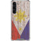Philippines Flag Dark Wood Galaxy S23 Plus Clear Case