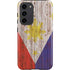 Philippines Flag Dark Wood Galaxy S23 Plus Pro Case