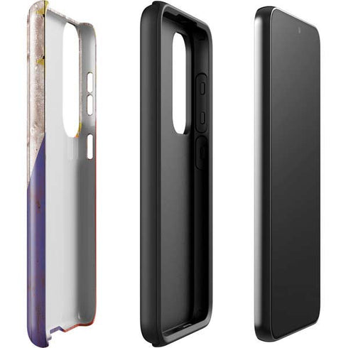 Philippines Flag Dark Wood Galaxy S23 Plus Pro Case