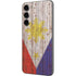 Philippines Flag Dark Wood Galaxy S23 Plus Skin