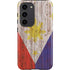 Philippines Flag Dark Wood Galaxy S23 Pro Case