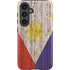 Philippines Flag Dark Wood Galaxy S24 Impact Case