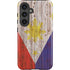 Philippines Flag Dark Wood Galaxy S24 Plus Impact Case