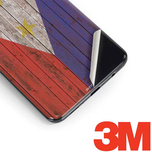 Philippines Flag Dark Wood Galaxy S9 Plus Skin
