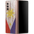 Philippines Flag Dark Wood Galaxy Z Fold2 5G Skin
