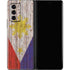Philippines Flag Dark Wood Galaxy Z Fold2 5G Skin