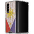 Philippines Flag Dark Wood Galaxy Z Fold4 5G Clear Case