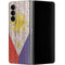 Philippines Flag Dark Wood Galaxy Z Fold4 5G Skin