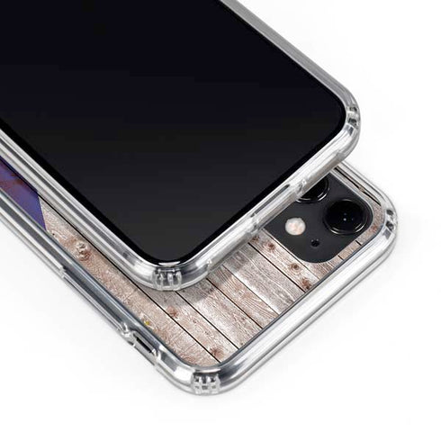 Philippines Flag Dark Wood iPhone 11 Clear Case