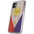 Philippines Flag Dark Wood iPhone 11 Clear Case