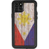 Philippines Flag Dark Wood iPhone 11 Pro Max Waterproof Case