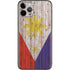 Philippines Flag Dark Wood iPhone 11 Pro Skin