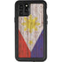 Philippines Flag Dark Wood iPhone 11 Pro Waterproof Case