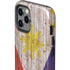 Philippines Flag Dark Wood iPhone 12 Pro Impact Case