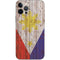 Philippines Flag Dark Wood iPhone 12 Pro Skin