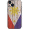 Philippines Flag Dark Wood iPhone 13 Mini Skin