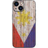 Philippines Flag Dark Wood iPhone 13 Mini Skin