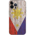 Philippines Flag Dark Wood iPhone 13 Pro Max Skin