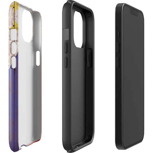 Philippines Flag Dark Wood iPhone 14 Impact Case