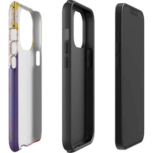 Philippines Flag Dark Wood iPhone 15 Pro Impact Case