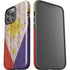 Philippines Flag Dark Wood iPhone 14 Pro Max Impact Case