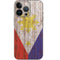 Philippines Flag Dark Wood iPhone 15 Pro Skin