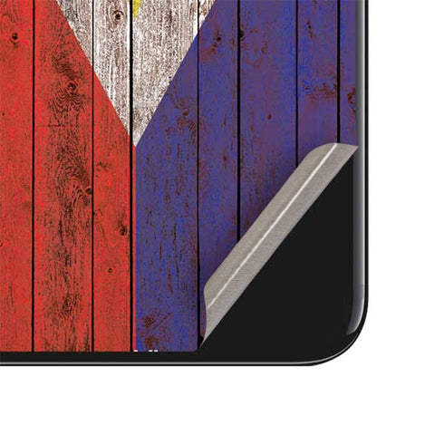 Philippines Flag Dark Wood iPhone SE (2nd & 3rd Gen) Skin