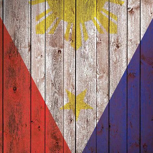 Philippines Flag Dark Wood iPhone X Pro Case