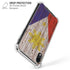 Philippines Flag Dark Wood iPhone XR Clear Case
