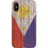 Philippines Flag Dark Wood iPhone XS Pro Case