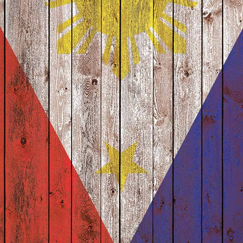 Philippines Flag Dark Wood iPhone XS Skin