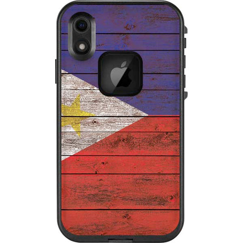 Philippines Flag Dark Wood LifeProof Fre iPhone Skin